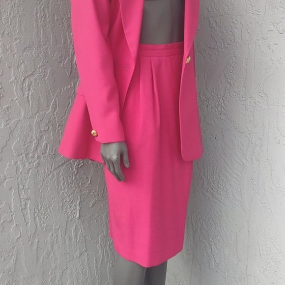 Oleg Cassini Ladies Vintage (2) Pc Luxury Skirt Suit